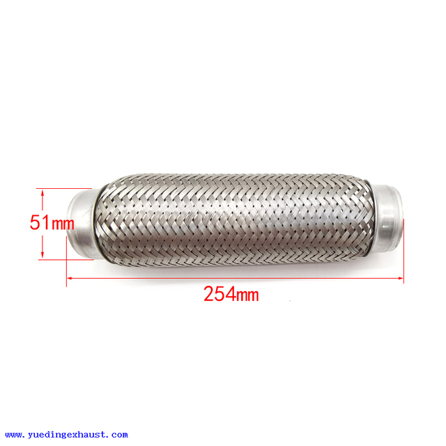 Tubo Flexível de Exaustão 51mm x 254mm Flexi Repair Joint Tube Connector Flexipipe