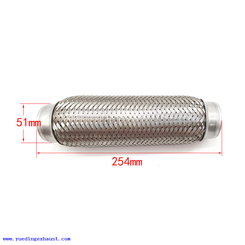 Tubo Flexível de Exaustão 51mm x 254mm Flexi Repair Joint Tube Connector Flexipipe