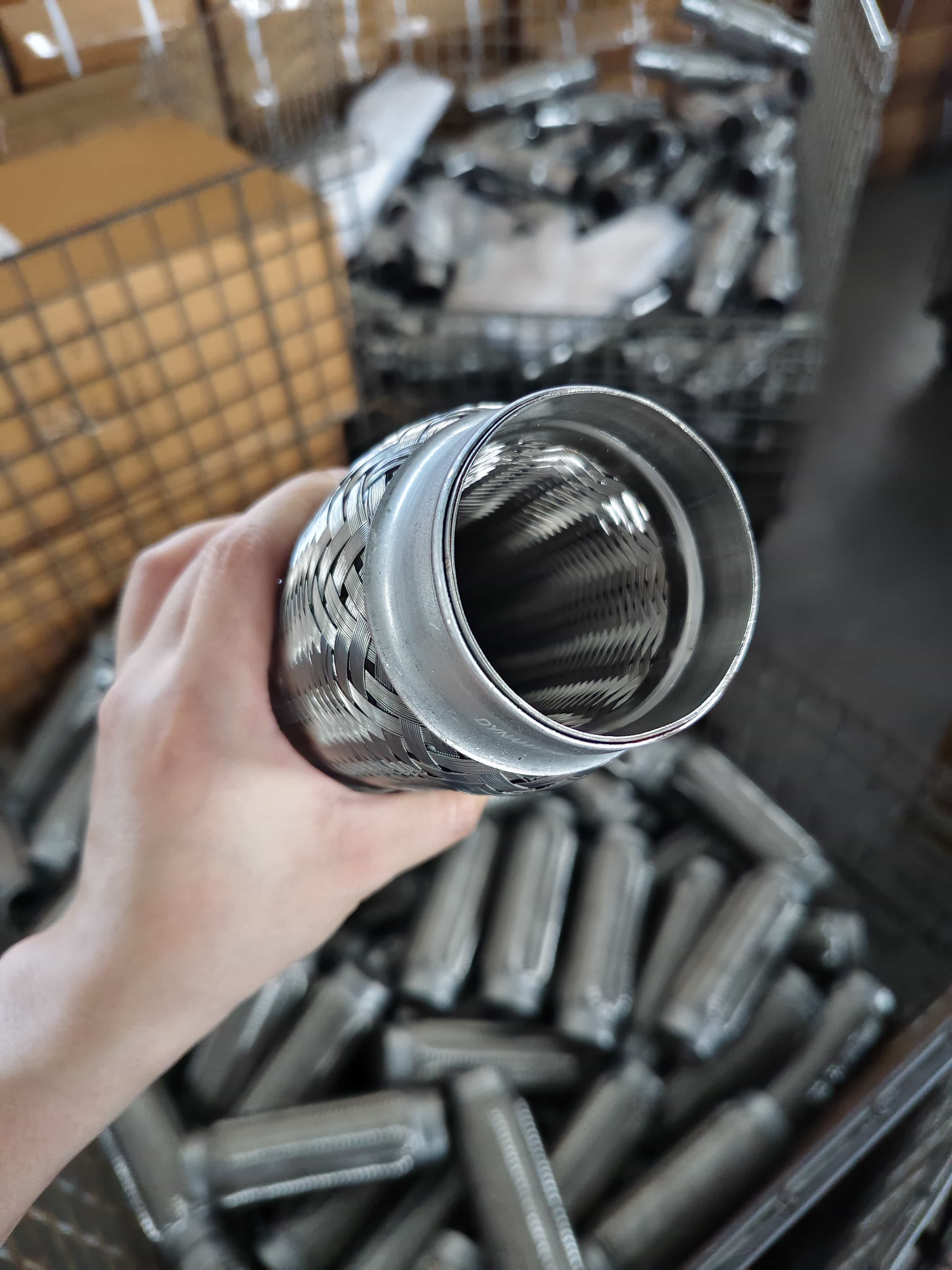 Tubo flexível de escape de aço inoxidável de 2 polegadas para carros, vans e pequenos geradores