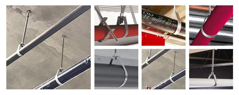 pear-shaped hanger clamps Aplicações de grampos de cabide em forma de pêra