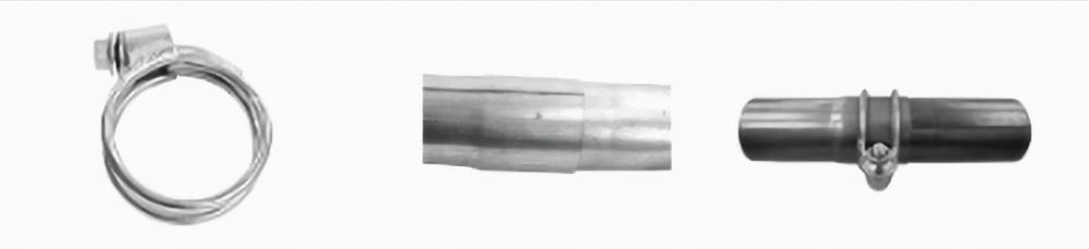 steel wire ring clamp for low leakage exhaust joint braçadeira de anel de fio de exaustão usada perto da conexão do sensor de oxigênio