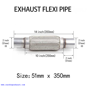 Reparação de tubo flexível de tubo flexível de escape de 2 polegadas x 14 polegadas