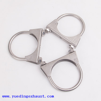 304 Aço inoxidável sela -laminagem de escape de escape de escape - 2 polegadas de 2 polegadas