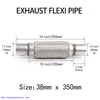 1,5 polegadas x 14 polegadas Reparação de tubo flexível de tubo flexível de escape