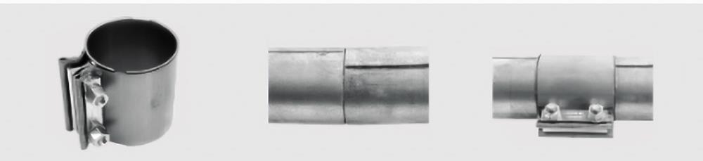 heavy duty OD to OD exhaust coupler clamp for repair braçadeira de acoplador de exaustão para conexão de junta de topo inoxidável