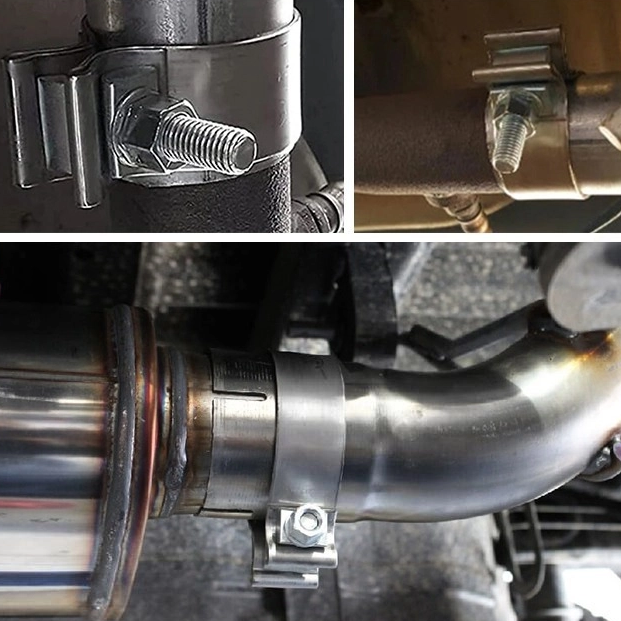 Braçadeira de vedação de banda de escape de aço inoxidável