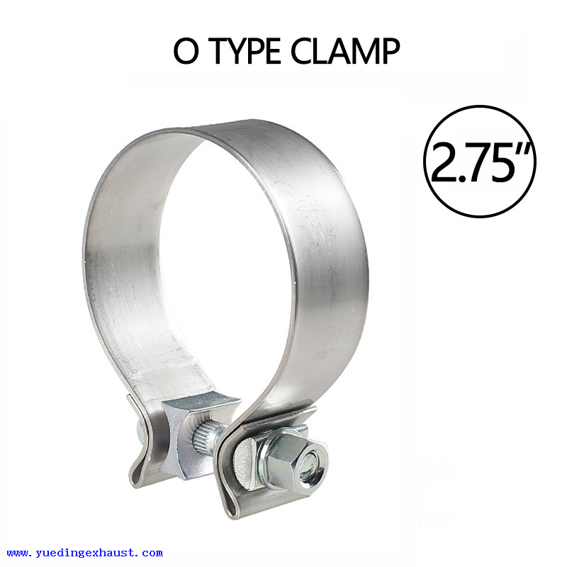 Tubo de escapamento turbo de aço inoxidável 2,75' Accuseal O Clamp