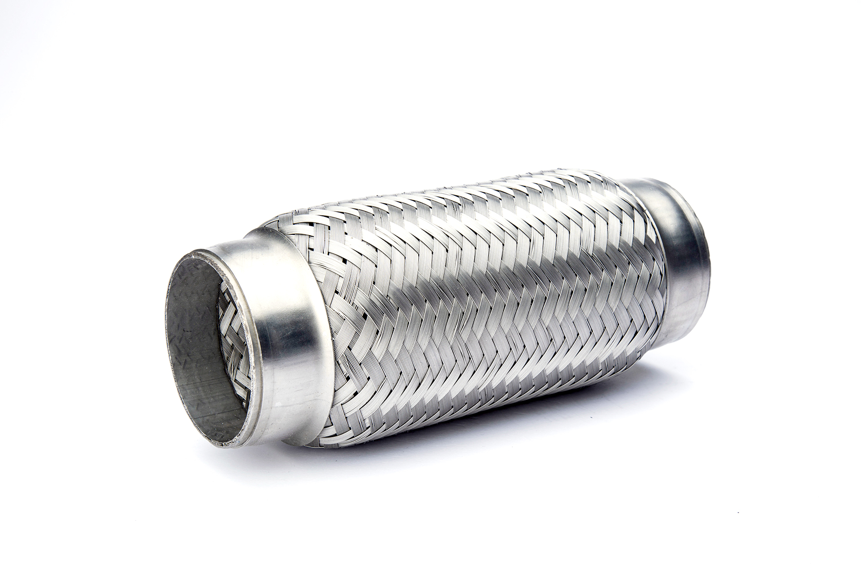 Tubo flexível de escape com trança convencional