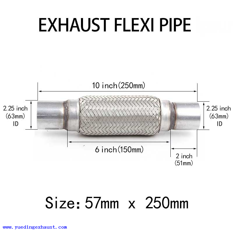 57 mm x 250 mm Reparo de tubo flexível de tubo flexível de escape